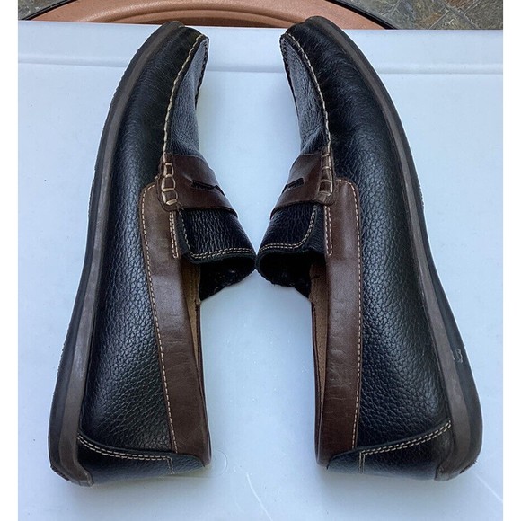 Florsheim mens brown Black sz 8.5. Driving Shoes Loafers Slip On  Casual Moc - Picture 8 of 9